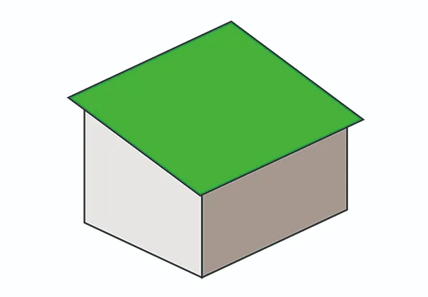片流れ(かたながれ)屋根