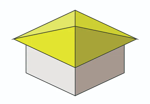 方形(ほうぎょう)屋根